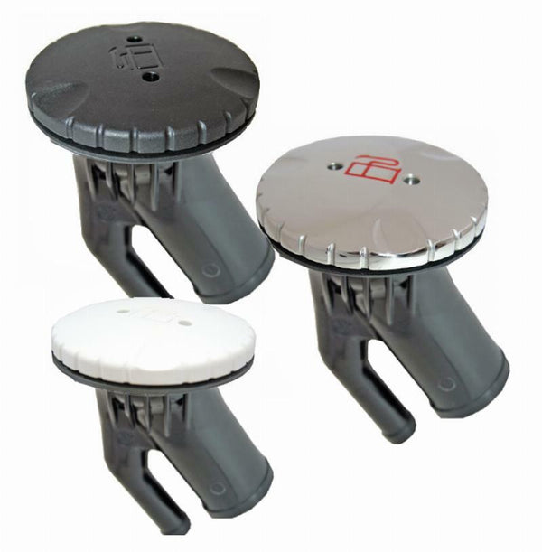 Attwood Vented Deck Filler Caps - Round, Angled