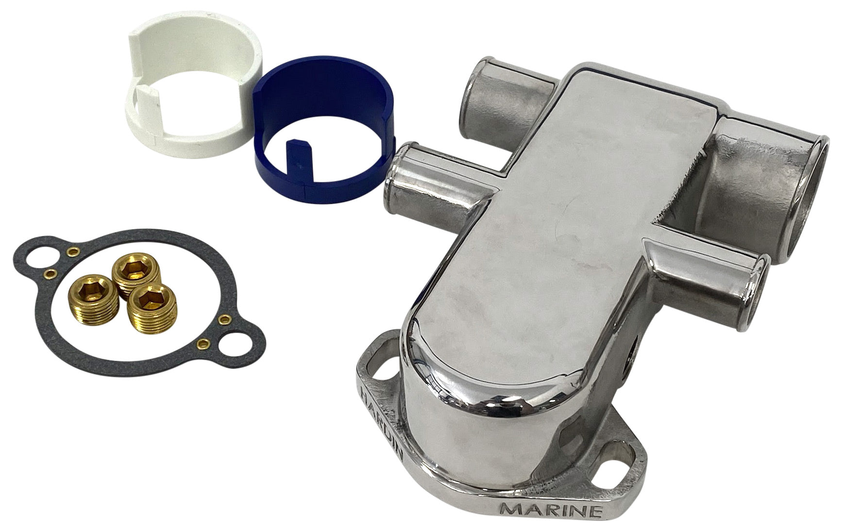 Mercruiser Thermostat Boîtier GM V6/V8 Acier Inoxydable