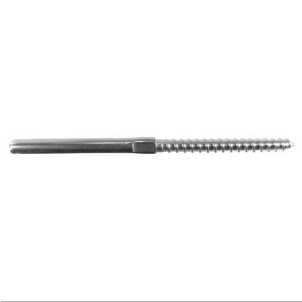 BLA Swage Terminals - Stainless Steel With Lag Screw - 1/8" Wire