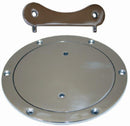 Boat Deck Plate - Round Stainless