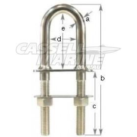 Deluxe Bow U Bolts - Stainless Steel-BLA-Cassell Marine
