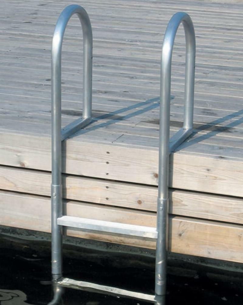 Dock Ladder Aluminium Fixed - 3 Wide Steps