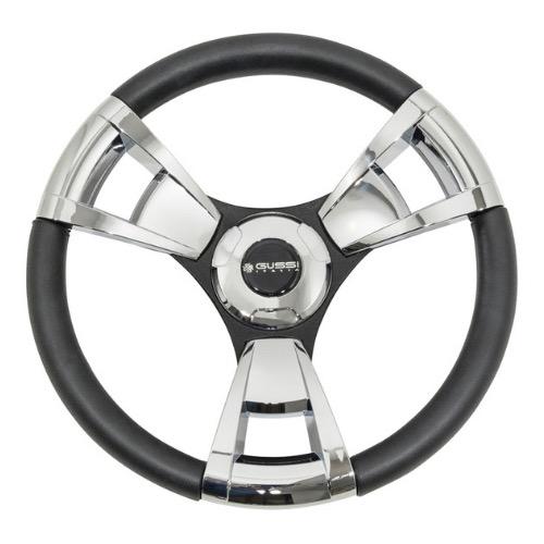 Gussi Italia Wheel Model 13 Black Chrome Spoke 342mm