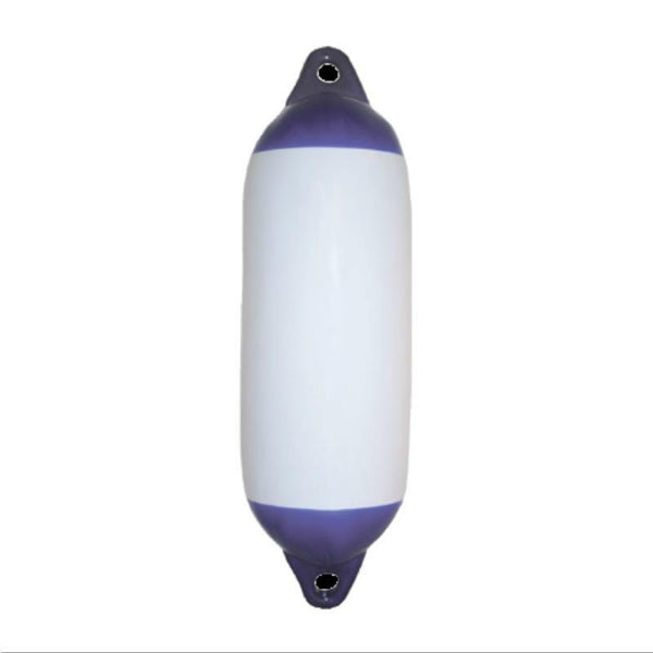 Heavy Duty Fenders - White With Blue Ends 120mm