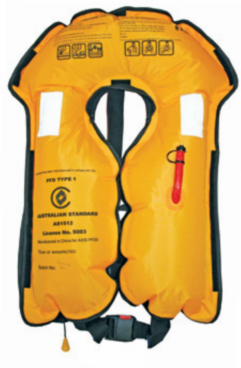 Inflatable - Approved Ocean 150 Life Jacket - Automatic Full Length
