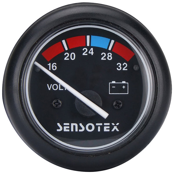 KUS Volt Meter Gauge 832V, Black