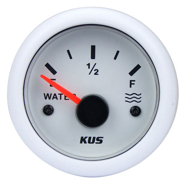 KUS Water Tank Gauge - White-KUS Gauges-Cassell Marine