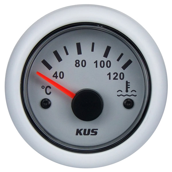 KUS Water Temperature Gauge - White-KUS Gauges-Cassell Marine