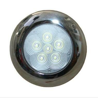 LED Interior Light - Flush Stainless-RWB-Cassell Marine