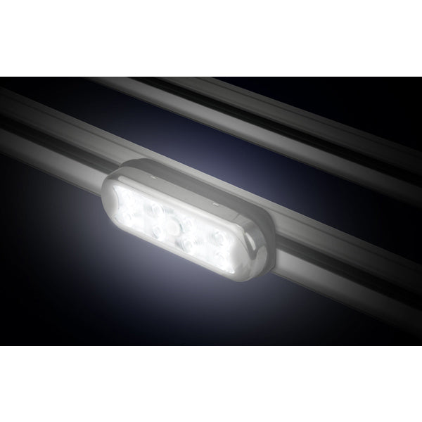 Rail Mount Light With Switch Stainless Steel Cover 12V - LED