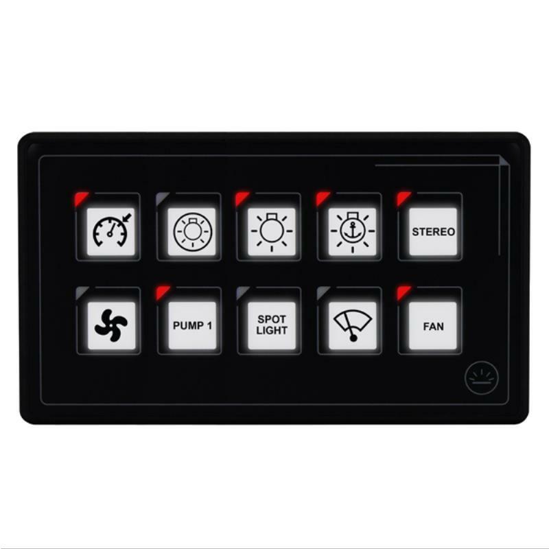 RELAXN Digital Membrane Touch Control Panel - 10 Switch