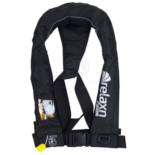 Relaxn PFD - Automatic Inflation, 150N - Deluxe, BLACK-Relaxn-Cassell Marine