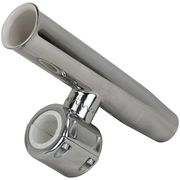 Relaxn Polished Stainless Steel Clamp On Rod Holder