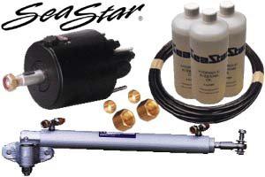 SeaStar Splashwell Mount Steering Kit- Single Motor-BLA-Cassell Marine