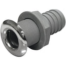 Skin Fitting - Nylon With Tail, Stainless Steel Trim