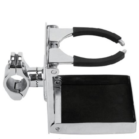 Stainless Foldable Cup Holder – Clamp Mount Suit Boat