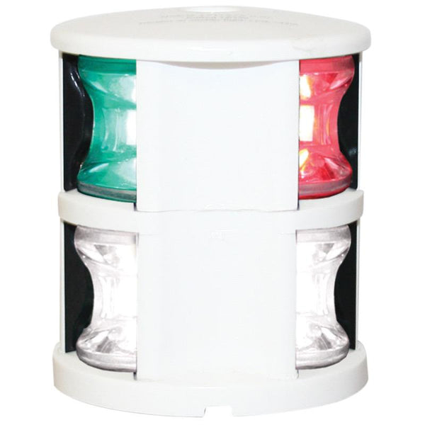 Tri-Colour/360 Degree White Navigation Light - LED - 12V - White Housing