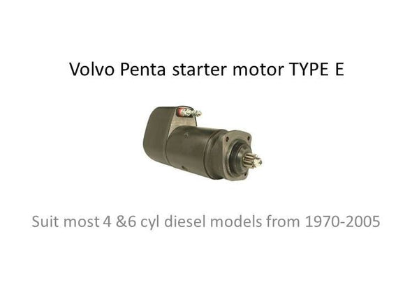 TYPE E Volvo Penta Diesel starter