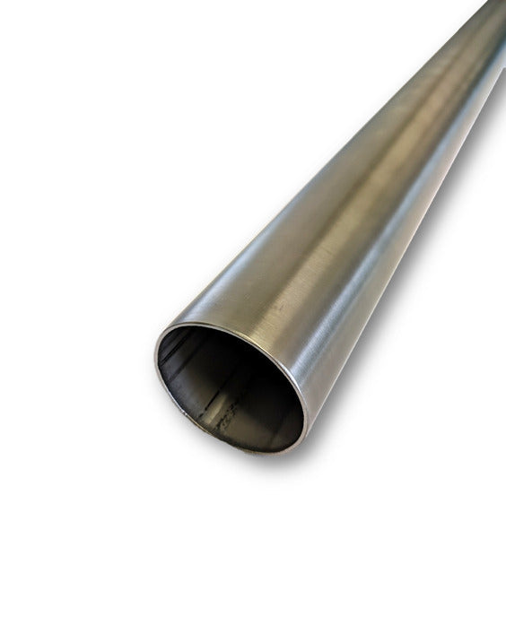 2 1/2" Exhaust Pipe Straight Tube 304 Stainless Steel Polished 1m
