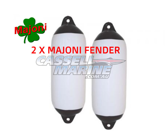 2 x Fender Heavy Duty Majoni Black 580mm x 150mm 1524-RWB-Cassell Marine