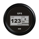 KUS GPS & Speedo Gauge - Black/Black Digital