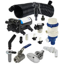 SHURFLO DECK WASH / LIVE BAIT PUMP KIT - DUAL PORT - 18.9 LPM - FLUSH LINK WITH SUPERSUCKER PICKUP - 3/4IN I.D. FLEX