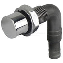FUEL BREATHER - ROUND HEAD - STAINLESS STEEL 90deg bend Down