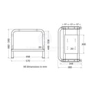 RELAXN SEAT PEDESTAL - SPACEFRAME Stainless 293816