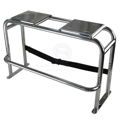 RELAXN SEAT PEDESTAL - DOUBLE SPACEFRAME Stainless 293819