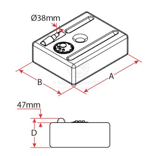 CAN-SB FUEL TANKS - WITH STEPPED FILLER PORT - POLYETHYLENE