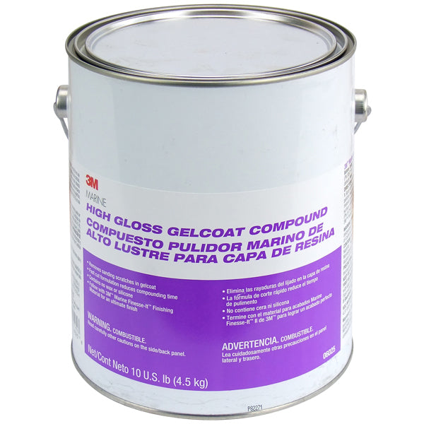 3M High Gloss Marine Gelcoat Compound 4.53kg-SAW-Cassell Marine