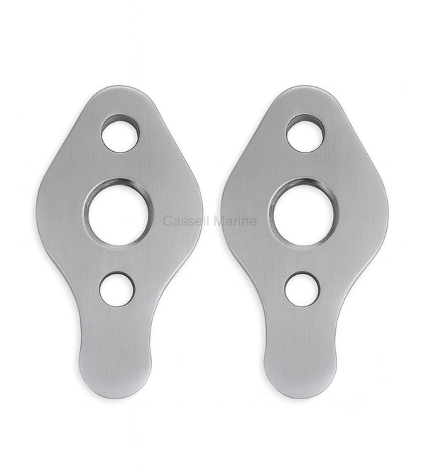 Water Inlet Plates Small Block Chev STAINLESS STEEL