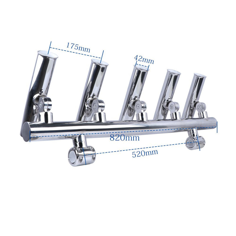 Stainless Steel Fishing Rod Holder for Marine Boat Yacht Flush