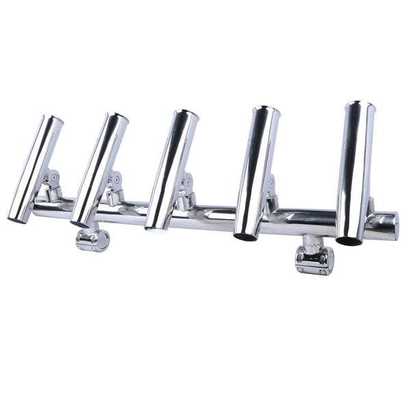 5 Rod Holder Stainless - Adjustable Mount suit Fishing Boat