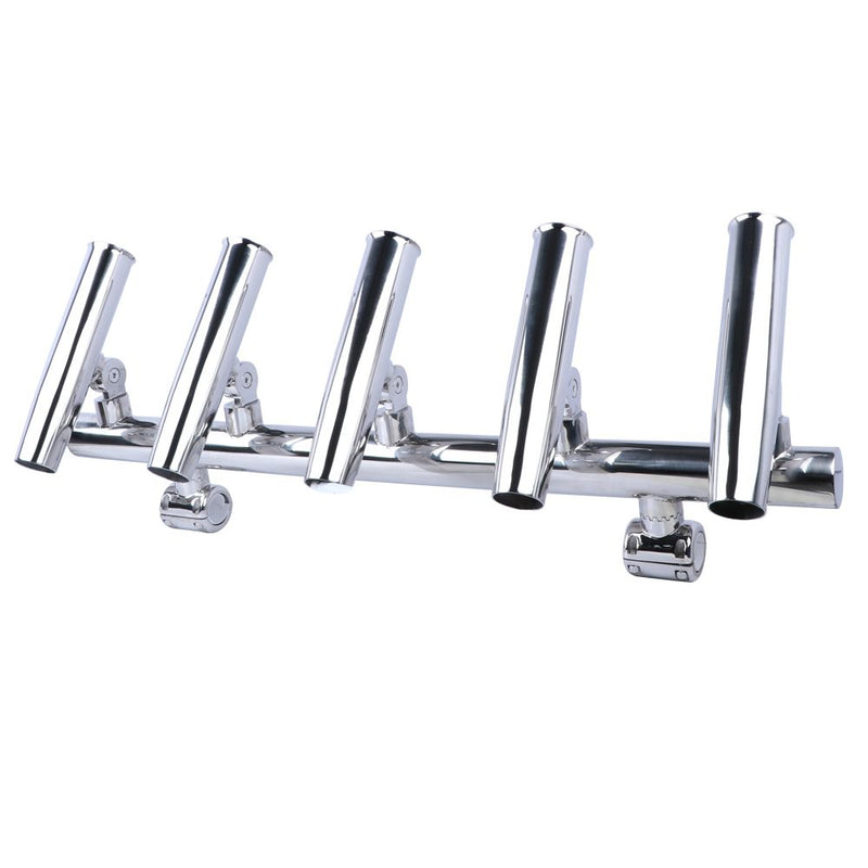 5 Rod Holder Stainless - Adjustable Mount suit Fishing Boat