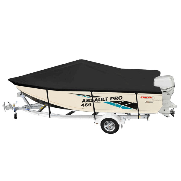 OCEANSOUTH Custom Boat Covers for Stacer 469 ASSAULT PRO TOURNAMENT SIDE CONSOLE BOAT