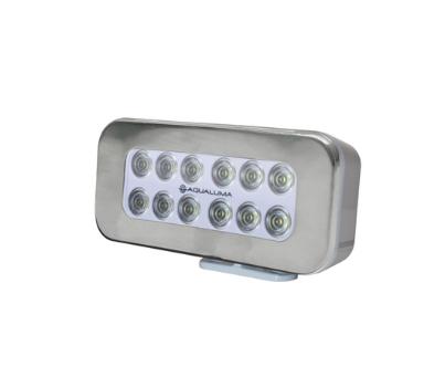 Aqualuma 12 LED Bracket Mount Spreader Light with Stainless Steal Bezel