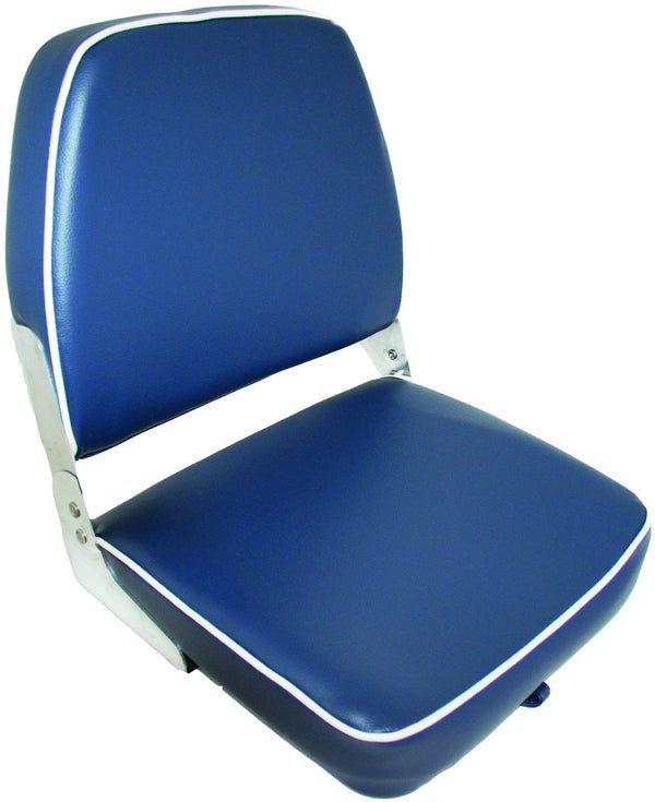 Axis Folding Seat Dark Blue / Ivory White Piping