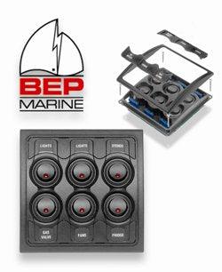 BEP Contour 6 Switch Panel-BLA-Cassell Marine