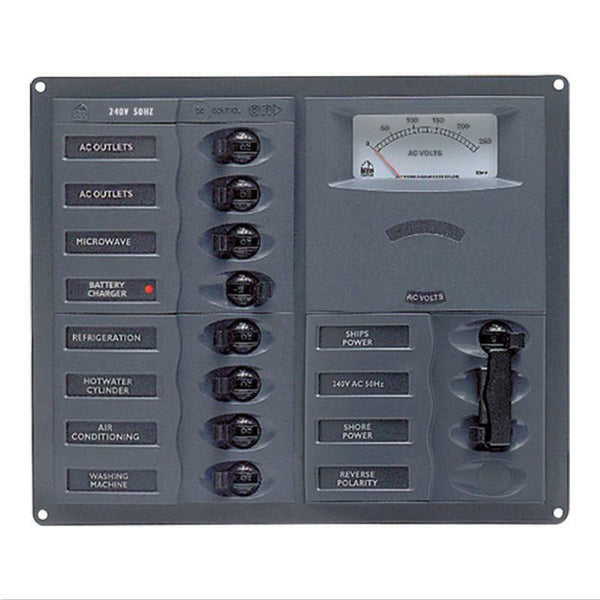 BEP 'Contour AC' Circuit Breaker Control Panels - 8 + Mains Circuit