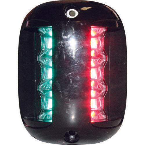 Bi-Colour Navigation Light - LED - Vertical Mount - Black - 12-24V DC