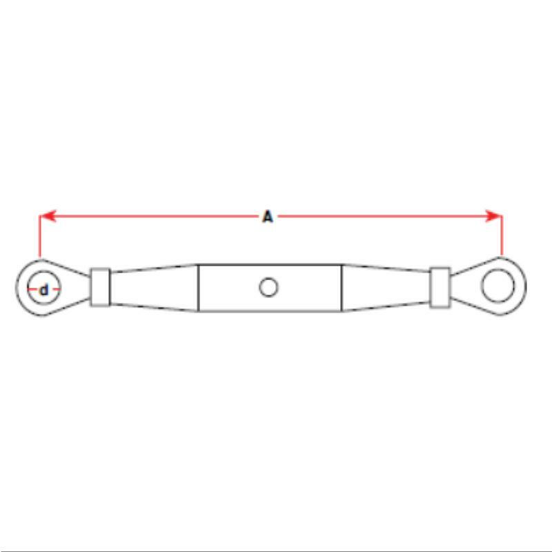 BLA Closed Body Turnbuckle - Stainless Steel Eye and Eye