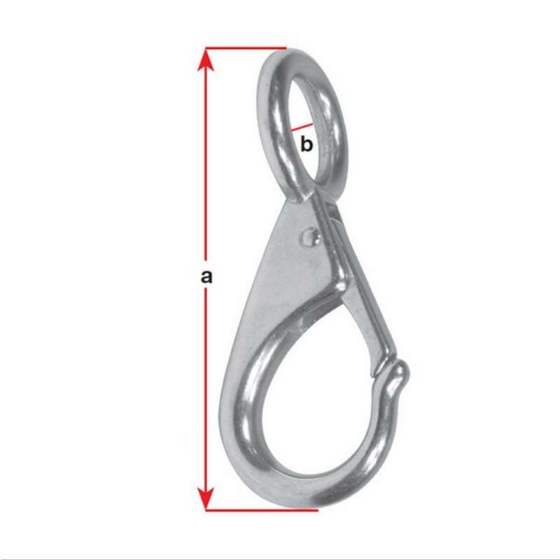 BLA Fixed Eye Snap Hook - Stainless Steel