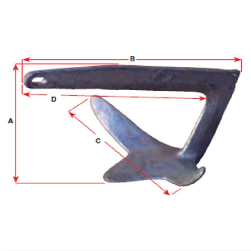 BLA Self Aligning Anchor - 316 Grade Stainless Steel & Galvanised - 20kg