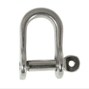 BLA Standard 'D' Shackles - Pressed Stainless Steel