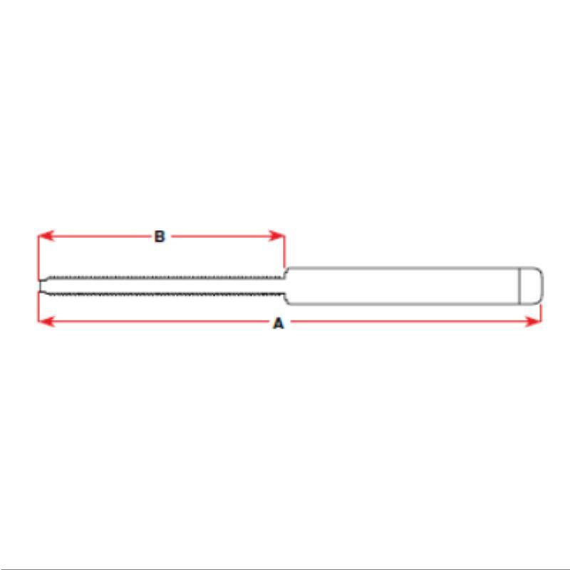 BLA Swage Threaded Terminals - Stainless Steel - 3/16" Wire