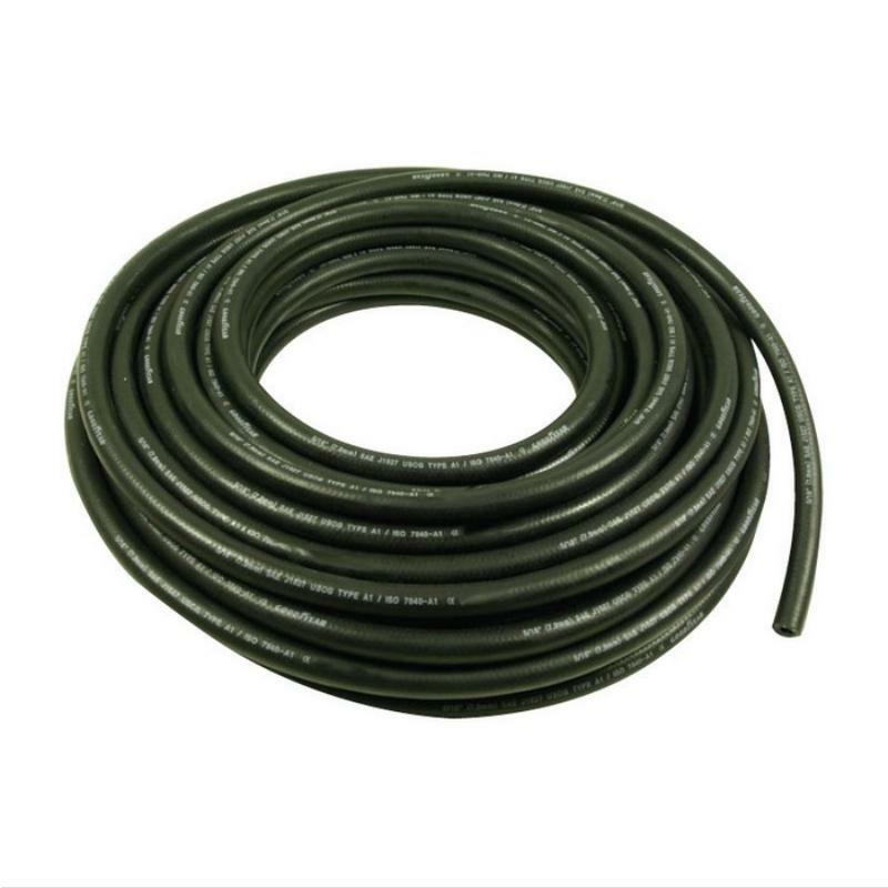 Black Reinforced Fuel Hose - E10 Resistant, 30m Roll