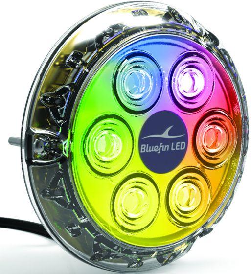 BLUEFIN Piranha P6 NITRO LED Underwater Lights BRONZE BASE COLOUR CHANGE LIGHT RWB6325-Cassell Marine-Cassell Marine