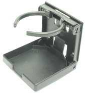 Boat Drink Holder Folding Adjustable BLACK-RWB-Cassell Marine