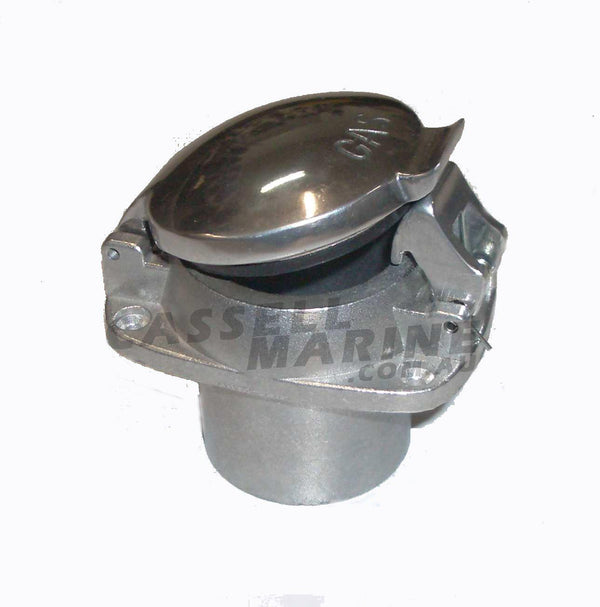 Boat Fuel Filler Aluminium Flip Top-Cassell Marine-Cassell Marine